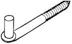5/8 x 4 1/2 Lag Screw Hinge